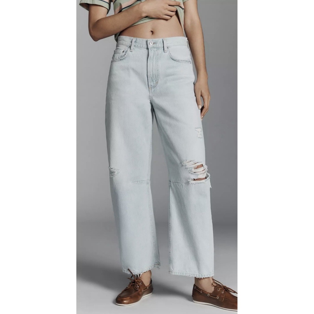 Citizens of Humanity Jeans Miro Mid-Rise Relaxed Tapered Barrel Leg Denim 25